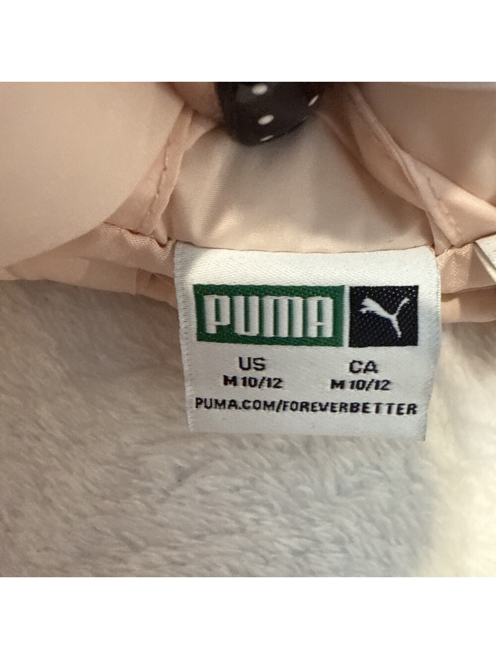 Puma Girl's Puffer Vest Size M 10-12  Pink (2155) - Picture 3 of 7